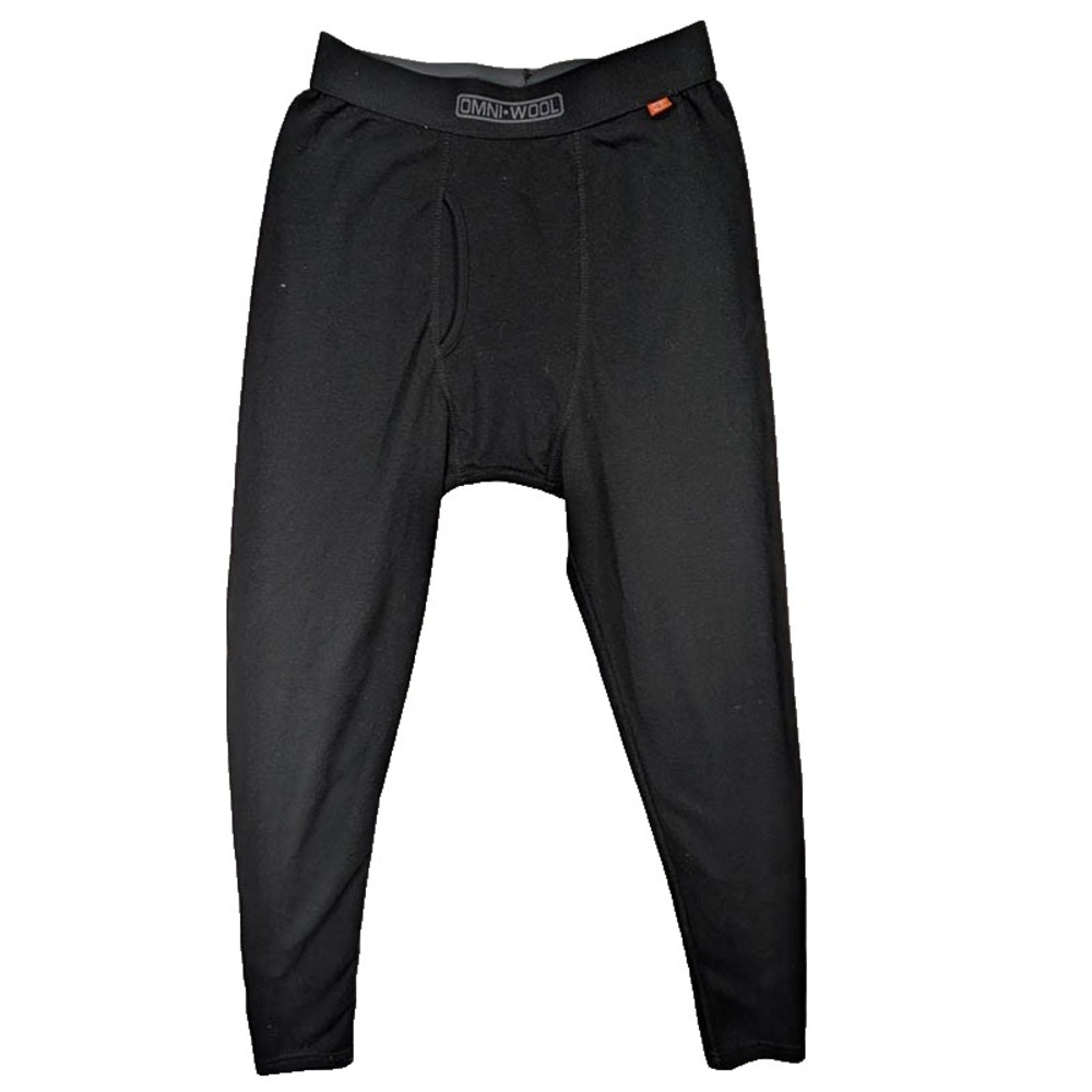Omni Wool Base Layer Pants Mens S Black Mountain Utility Hiking Gorpcore Resort
